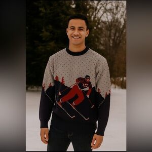 Reminiscence Vintage Wool Ski Sweater One Size